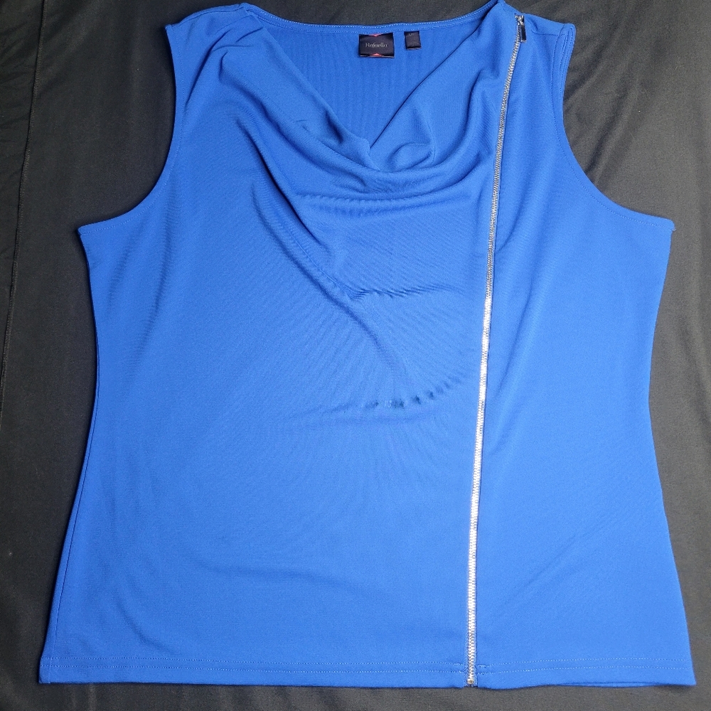 Office Blouse Y2K Style, Size Large Zipper Design